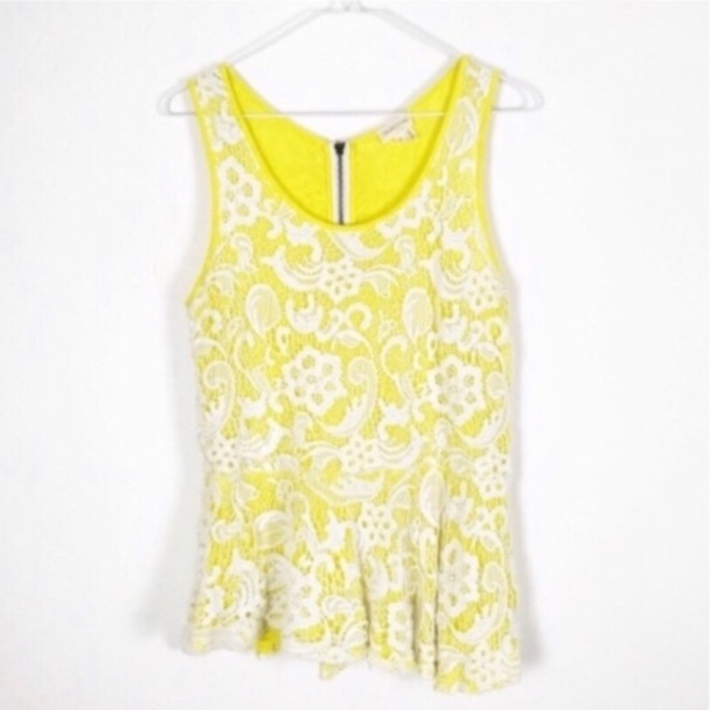 Anthropologie Meadow Rue Emilia Peplum Top